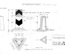 Ritning Austergrund kummel 1915, Sjöfartsverket